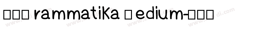ASGrammatika Medium字体转换